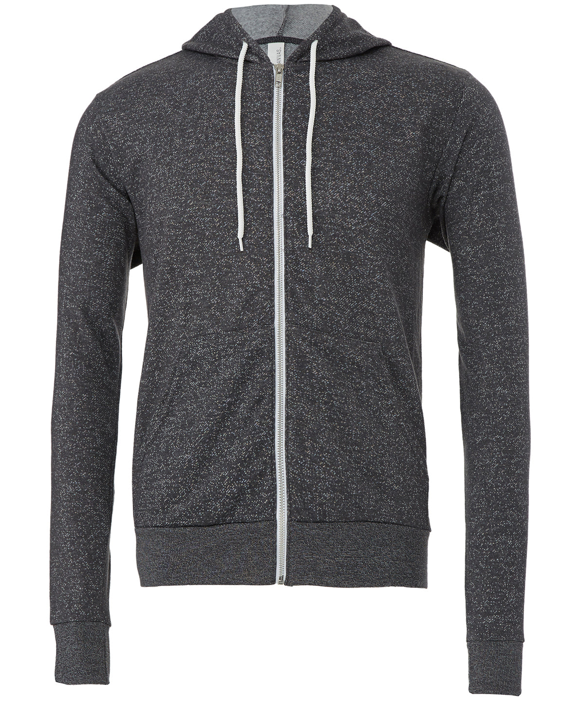 Digital Grey - Unisex polycotton fleece full-zip hoodie - GarmentEmbroidery