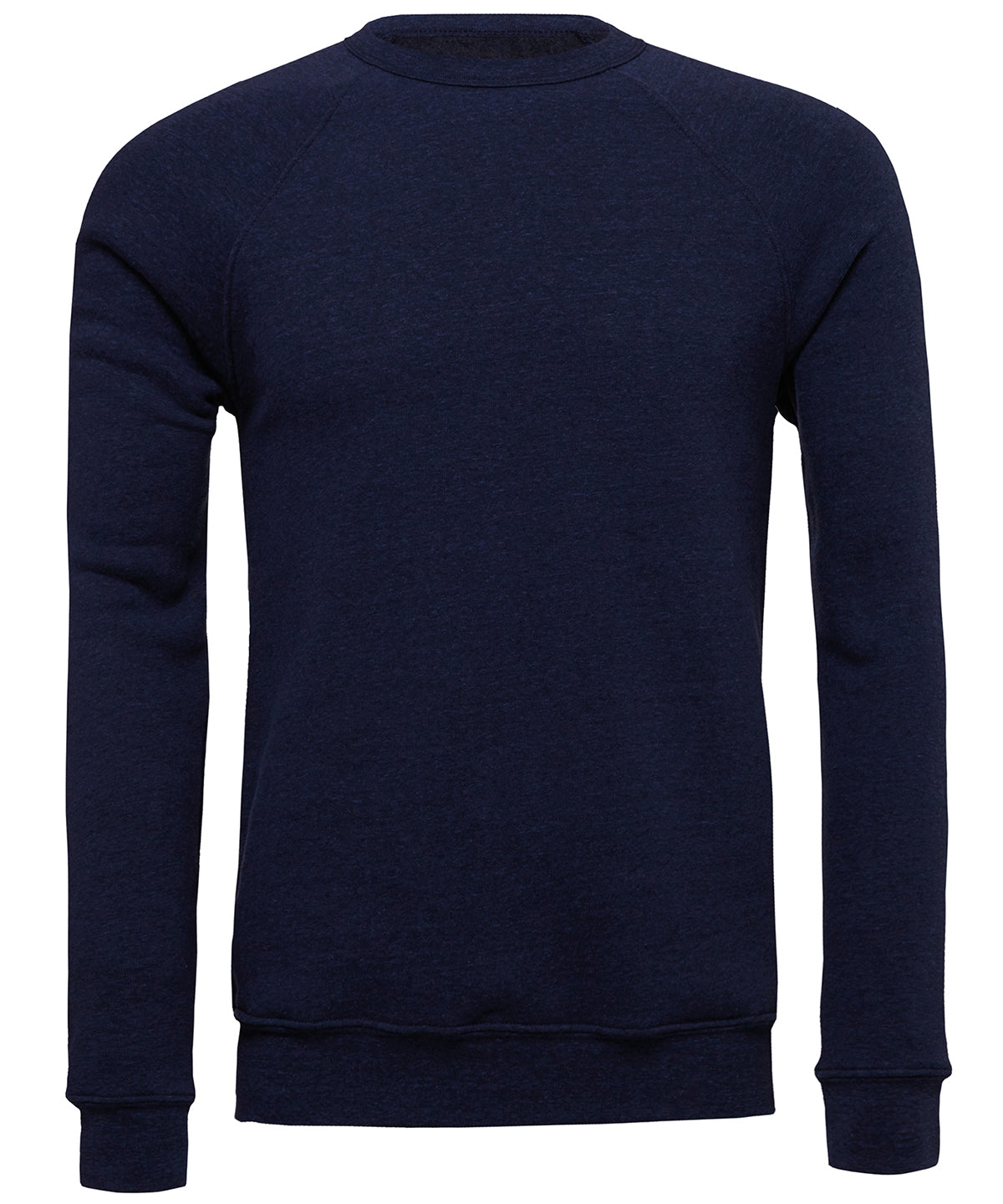 Navy Triblend - Unisex sponge fleece crew neck sweatshirt - GarmentEmbroidery