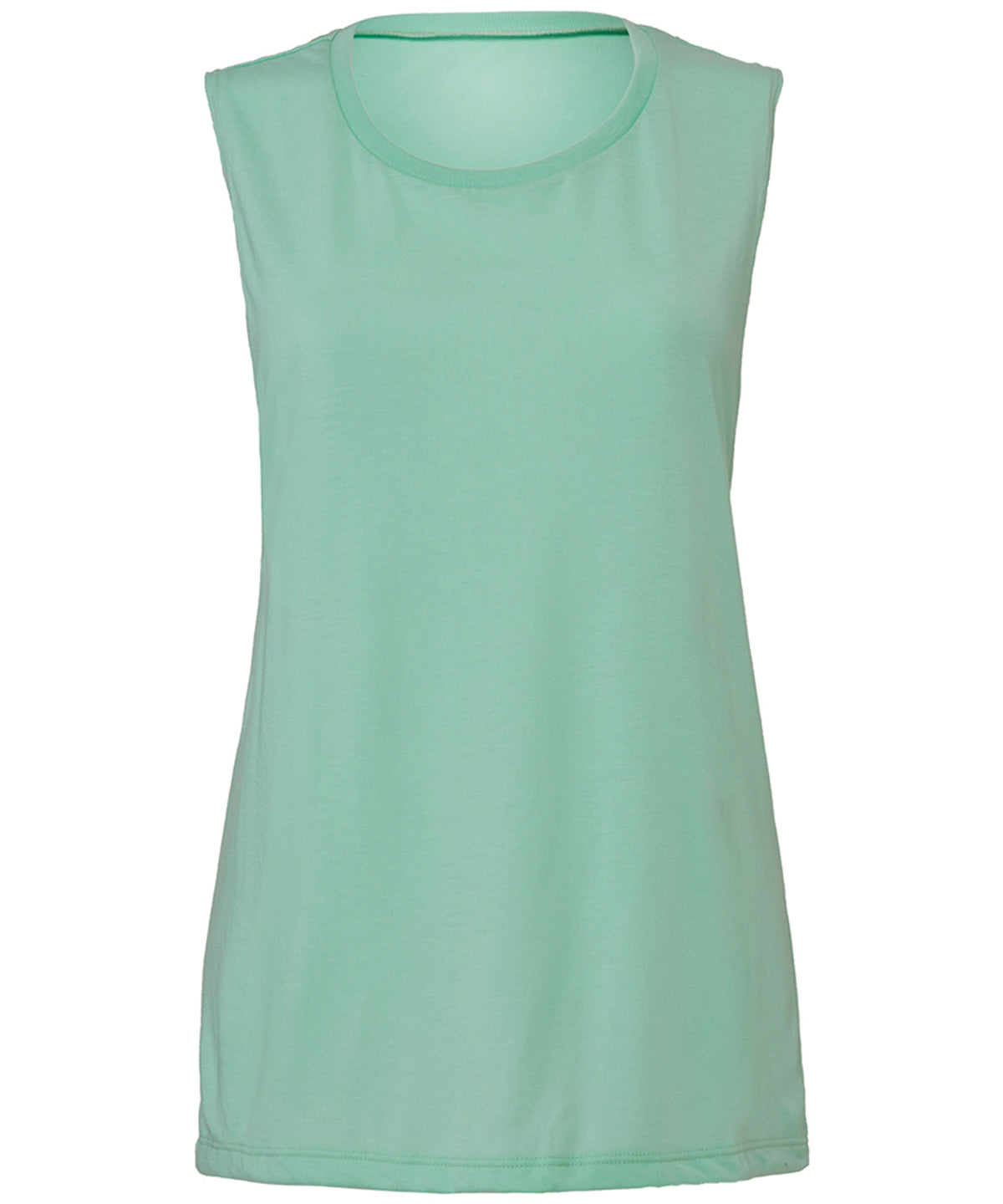 Mint - Flowy scoop muscle t-shirt - GarmentEmbroidery