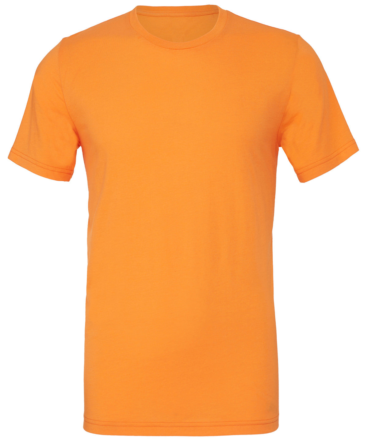 Neon Orange - Unisex polycotton short sleeve t-shirt - GarmentEmbroidery
