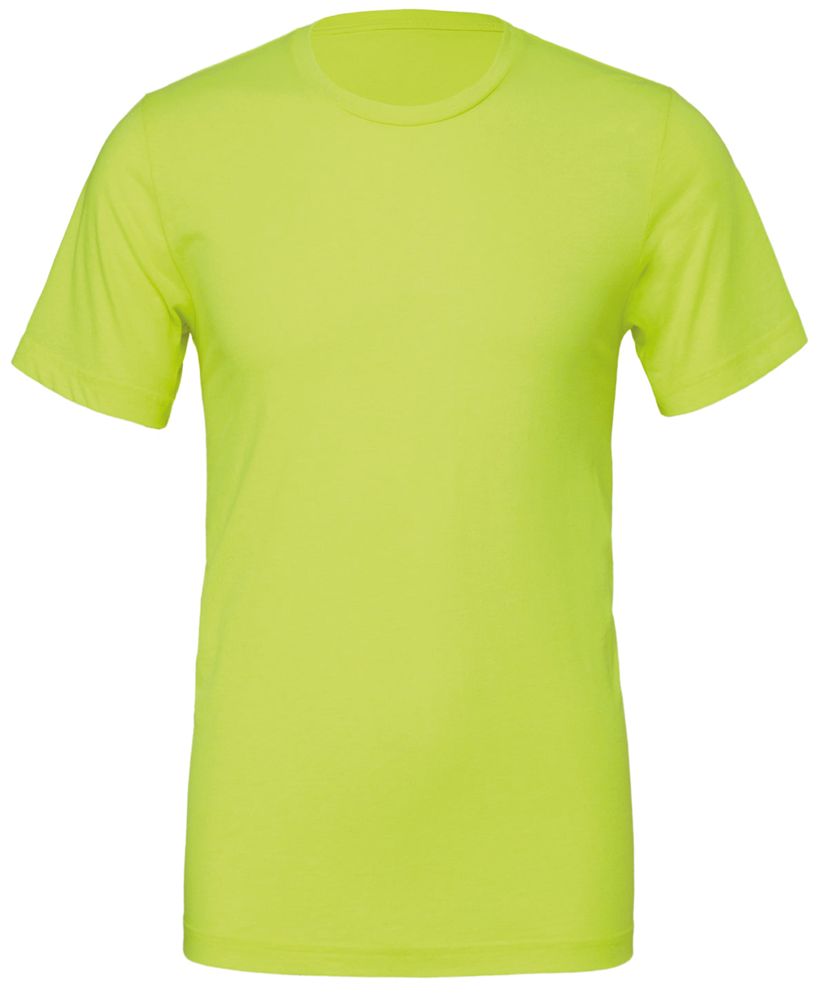 Neon Yellow - Unisex polycotton short sleeve t-shirt - GarmentEmbroidery