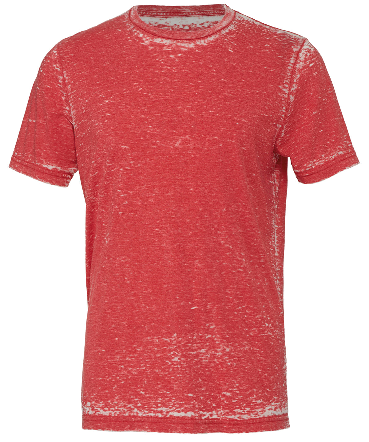 Red Acid Wash - Unisex polycotton short sleeve t-shirt - GarmentEmbroidery