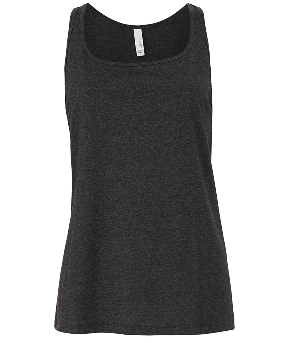 Dark Grey Heather - Women's relaxed Jersey tank top - GarmentEmbroidery