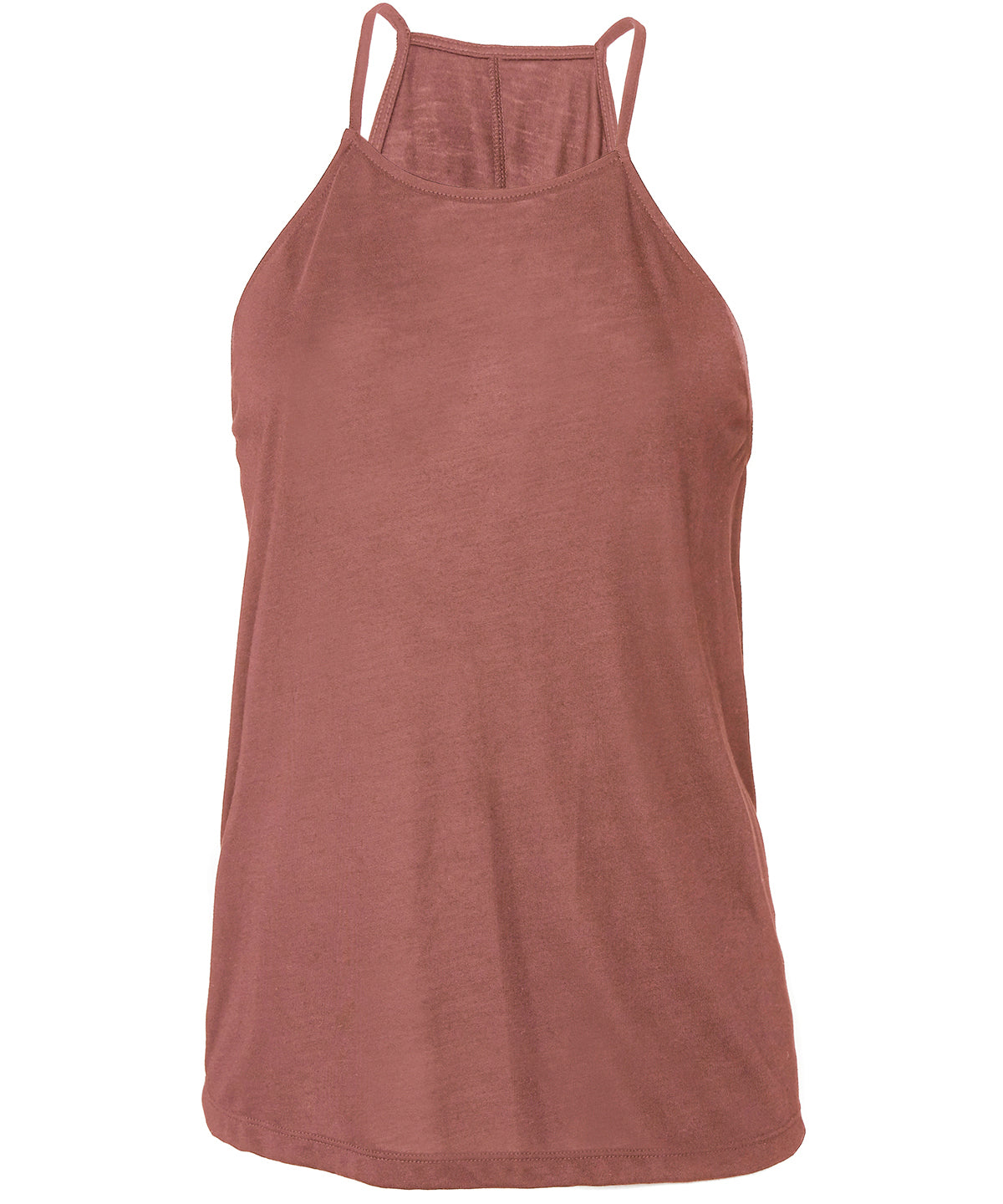 Mauve - Women's flowy high neck tank - GarmentEmbroidery