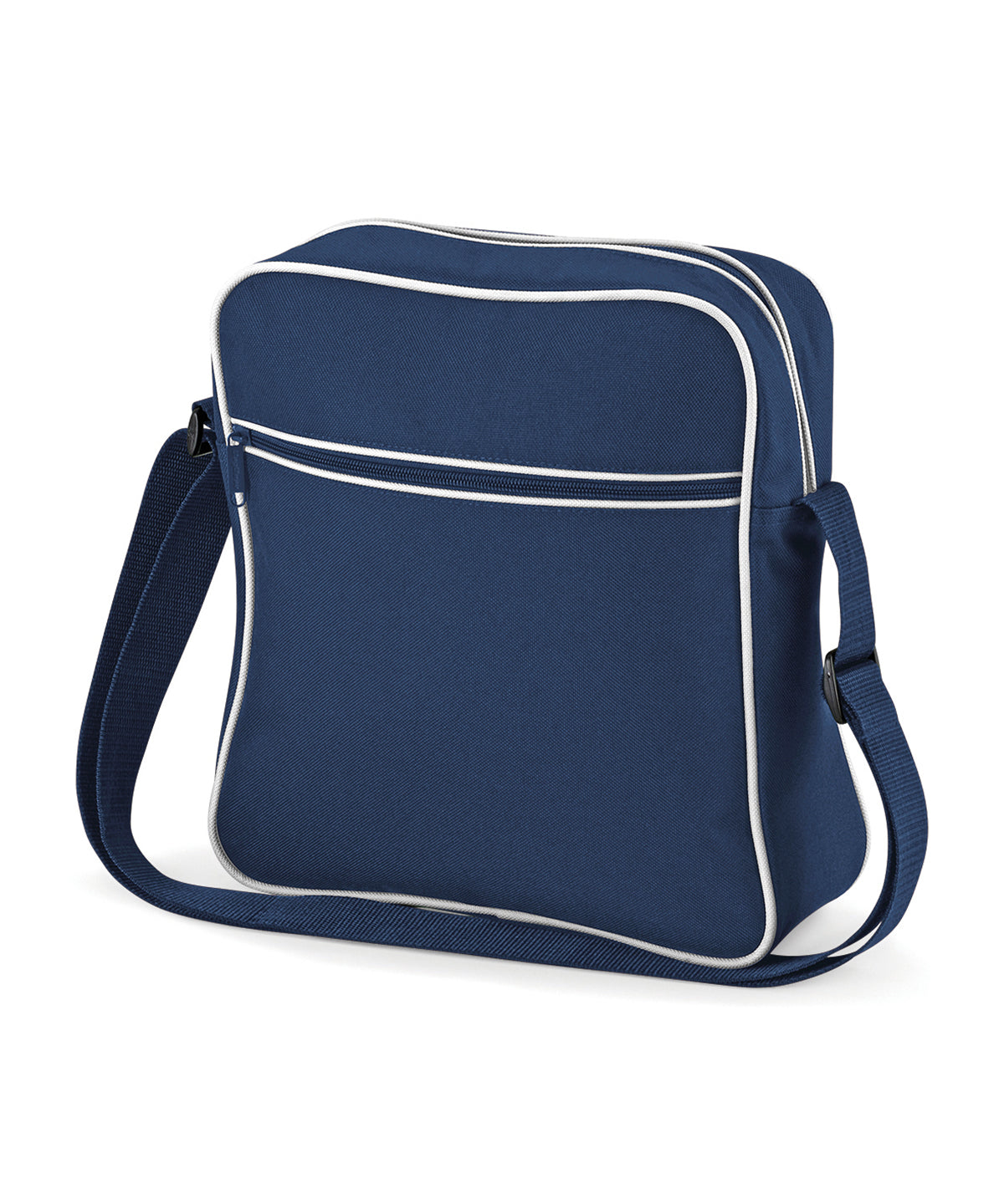 French Navy/White - Retro flight bag - GarmentEmbroidery
