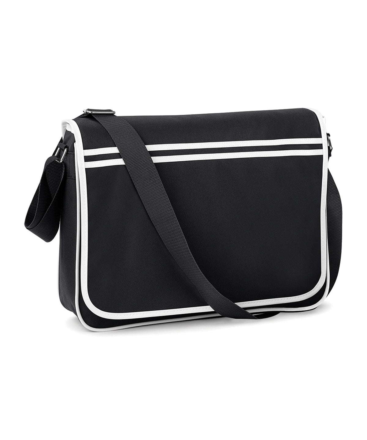 Black/White - Retro messenger - GarmentEmbroidery
