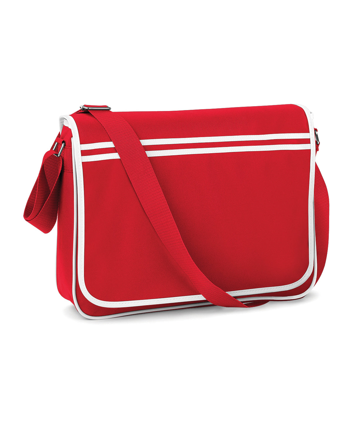 Classic Red/White - Retro messenger - GarmentEmbroidery