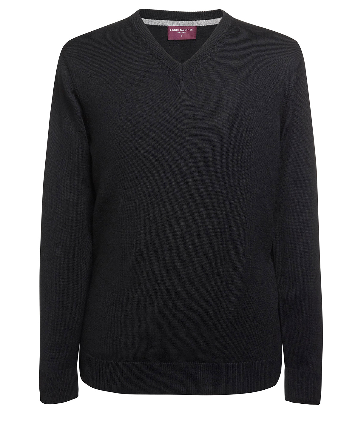 Black - Boston v-neck jumper - GarmentEmbroidery