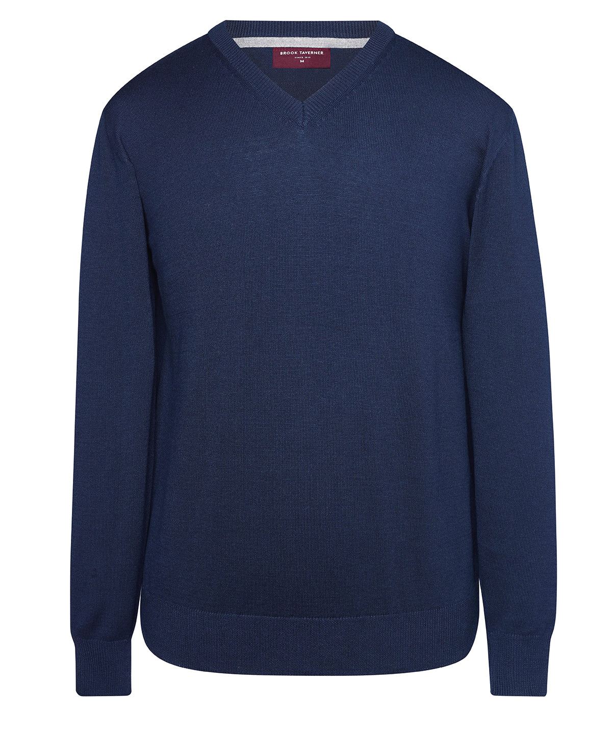 Navy - Boston v-neck jumper - GarmentEmbroidery