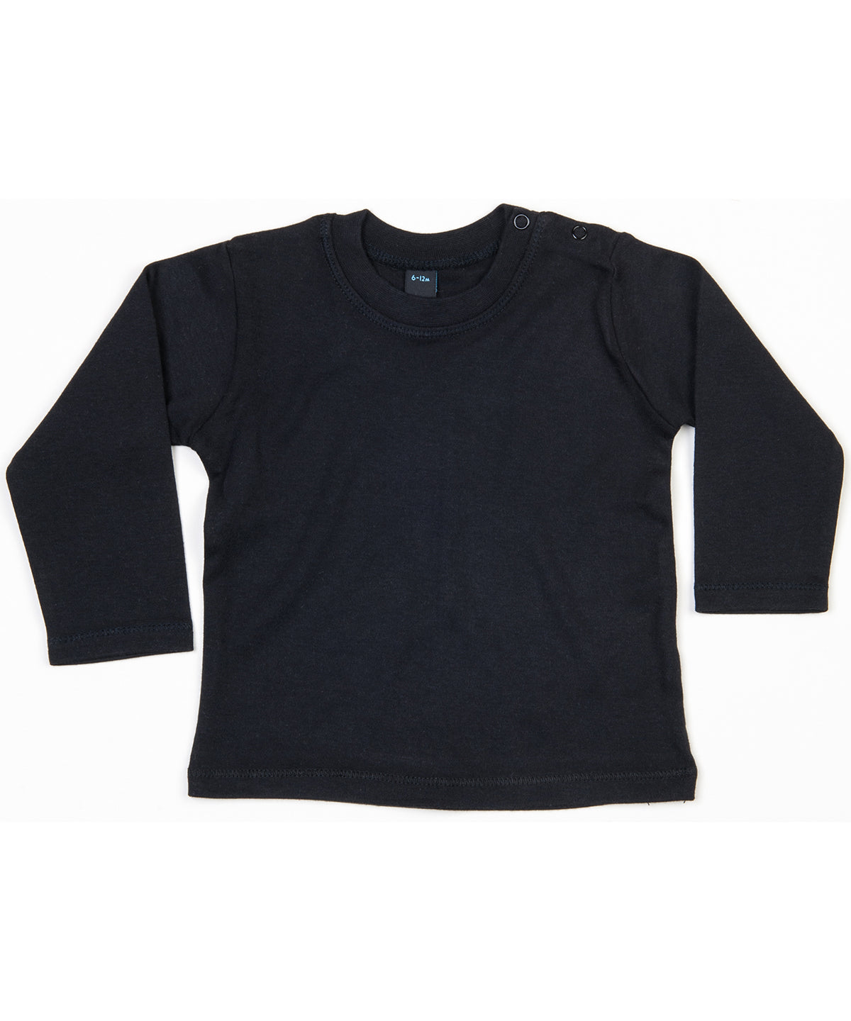 Black - Baby long sleeve T - GarmentEmbroidery