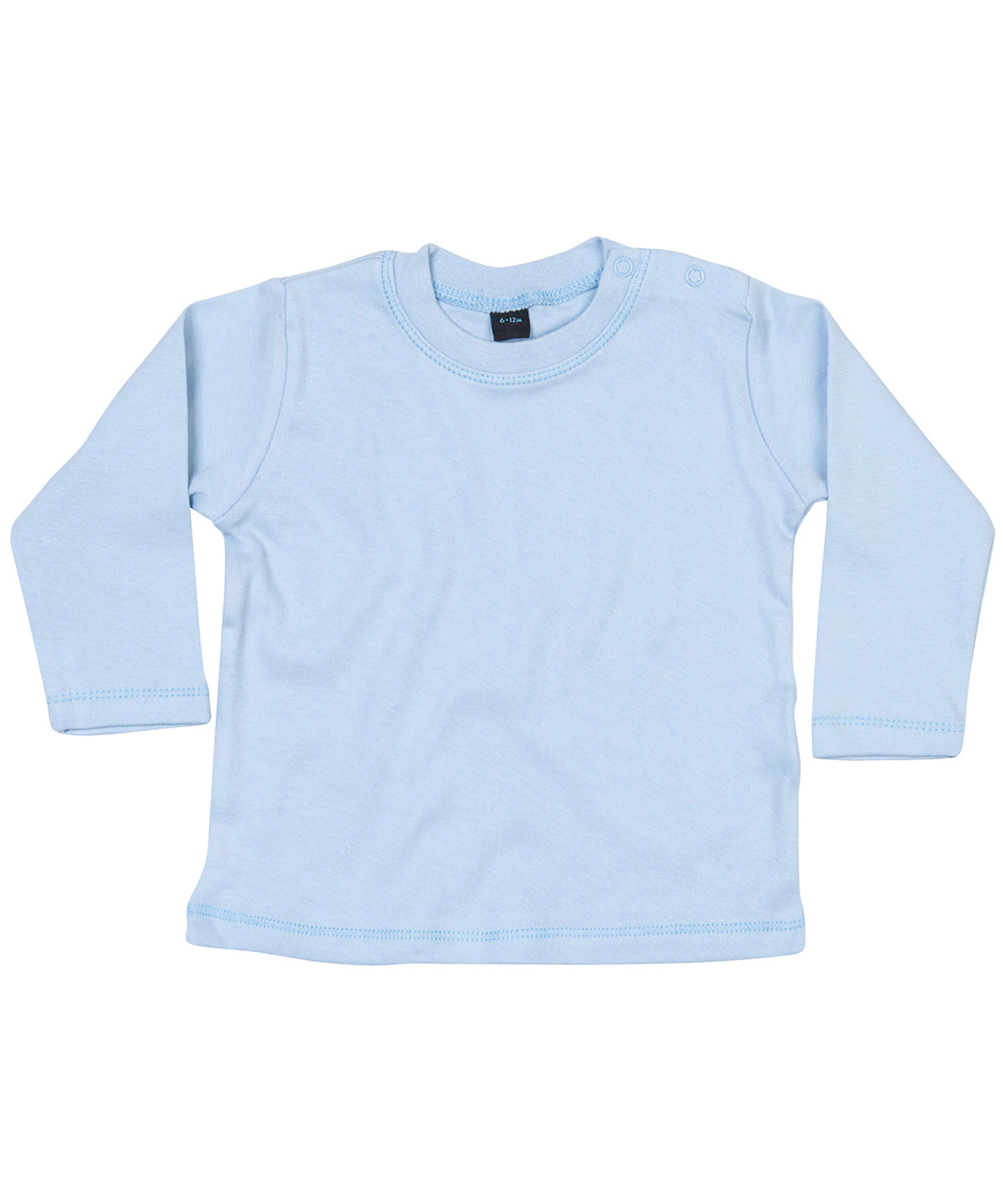 Dusty Blue - Baby long sleeve T - GarmentEmbroidery