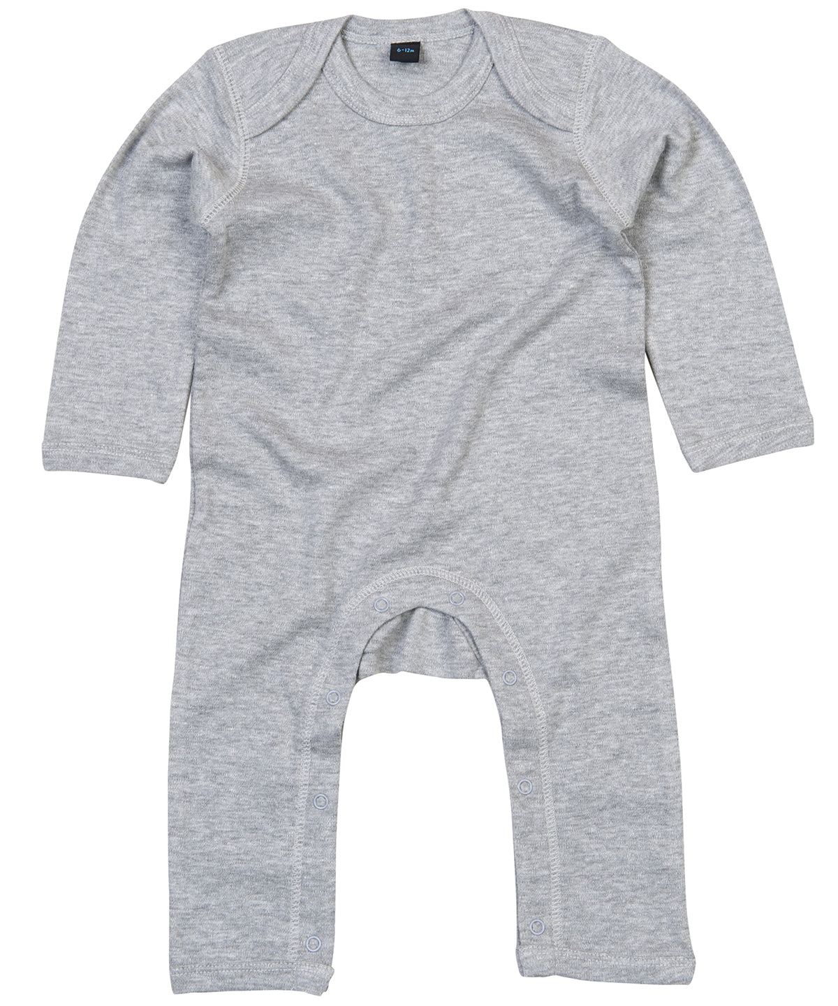 Heather Grey Melange - Baby rompersuit - GarmentEmbroidery