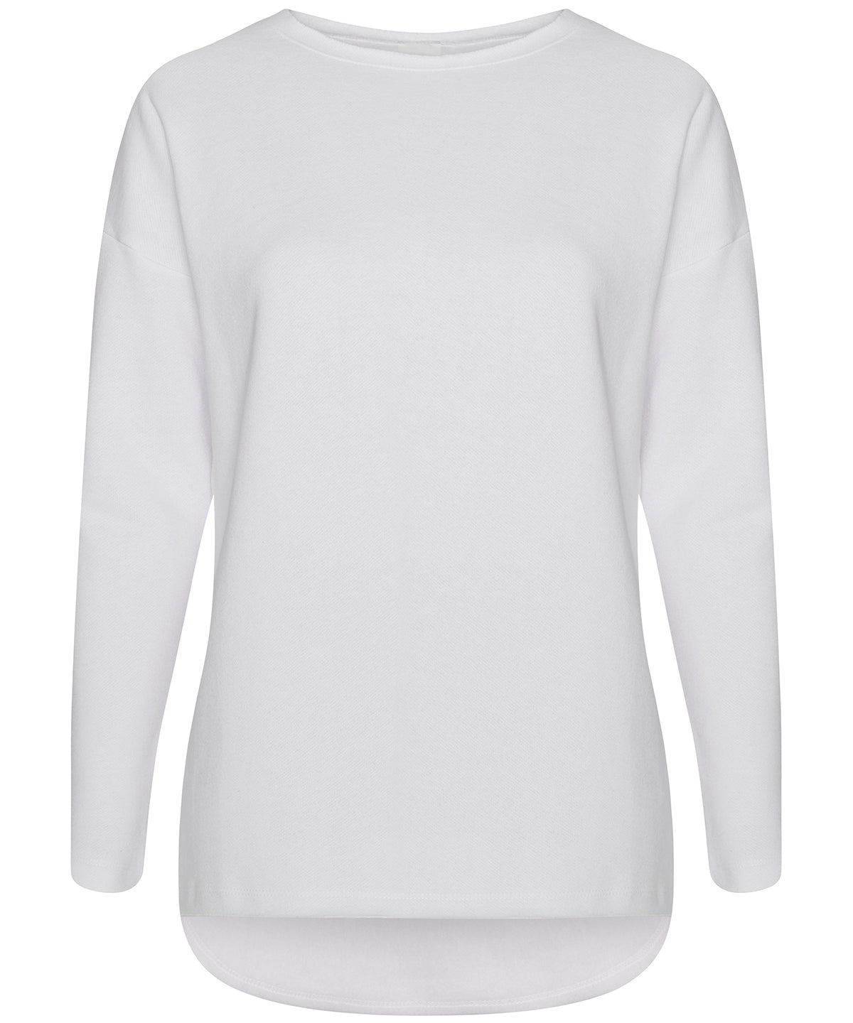 White - Gals oversized sweatshirt - GarmentEmbroidery