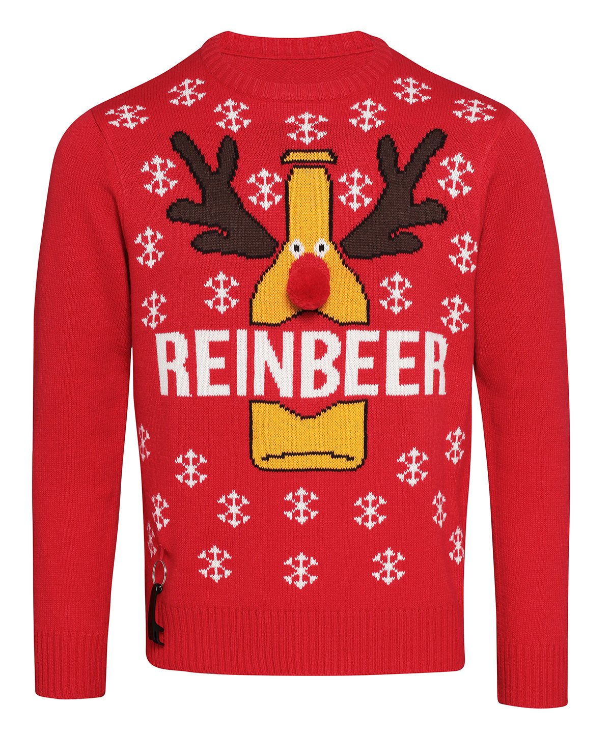 Red - Adults Reinbeer Christmas jumper - GarmentEmbroidery