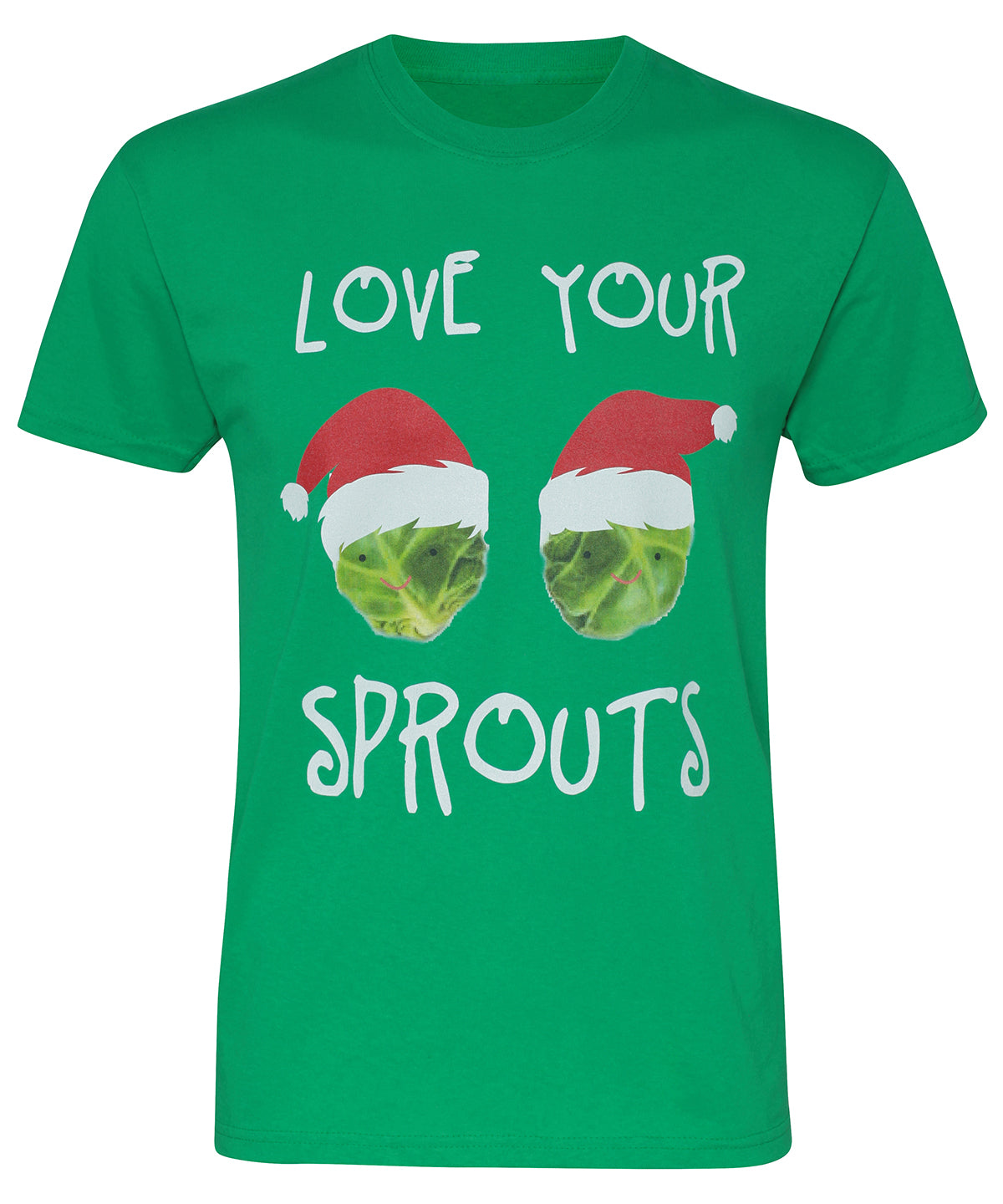 Green - Men's "Love your Sprouts" short sleeve tee - GarmentEmbroidery