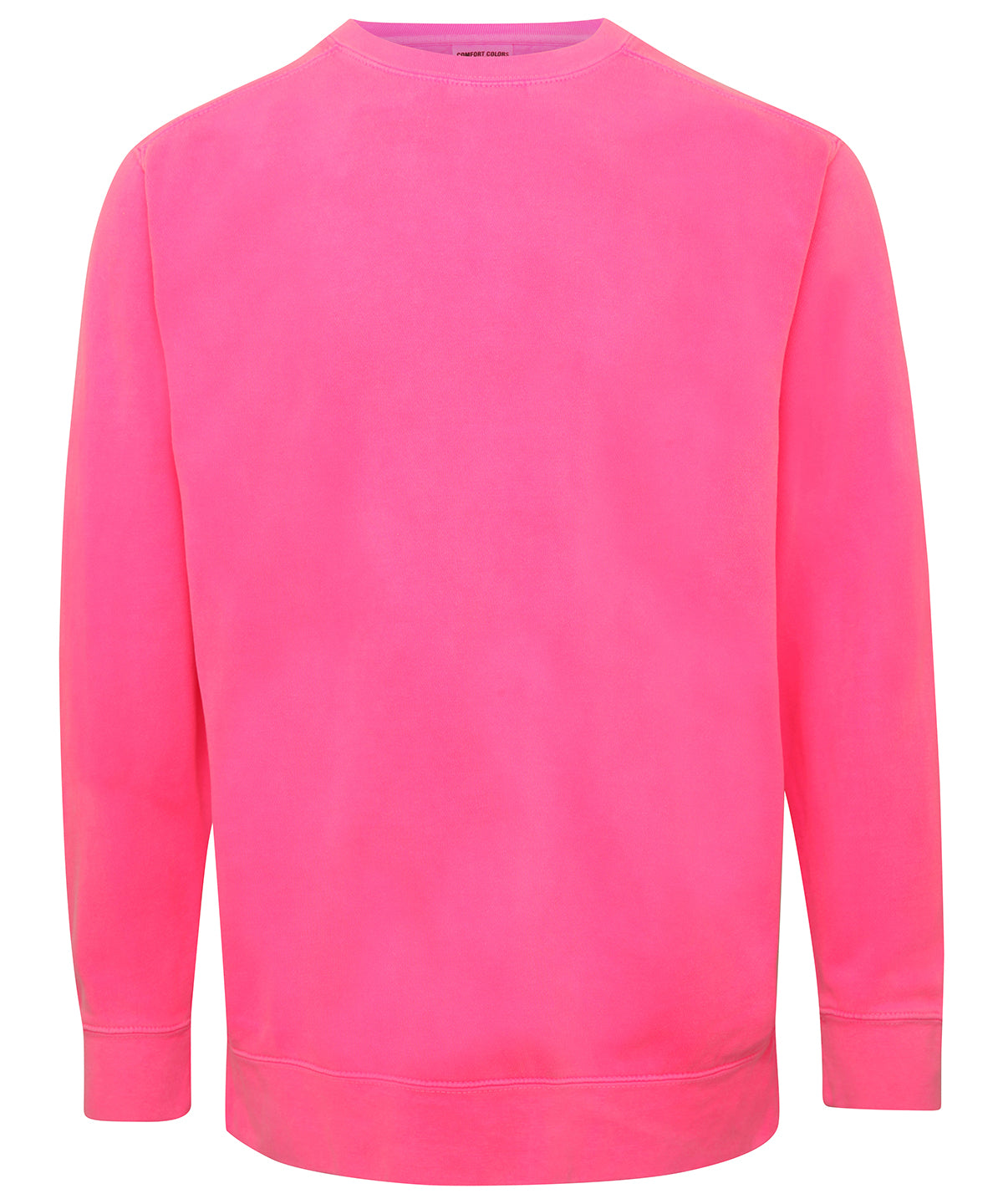 Neon Pink - Adult crew neck sweatshirt - GarmentEmbroidery