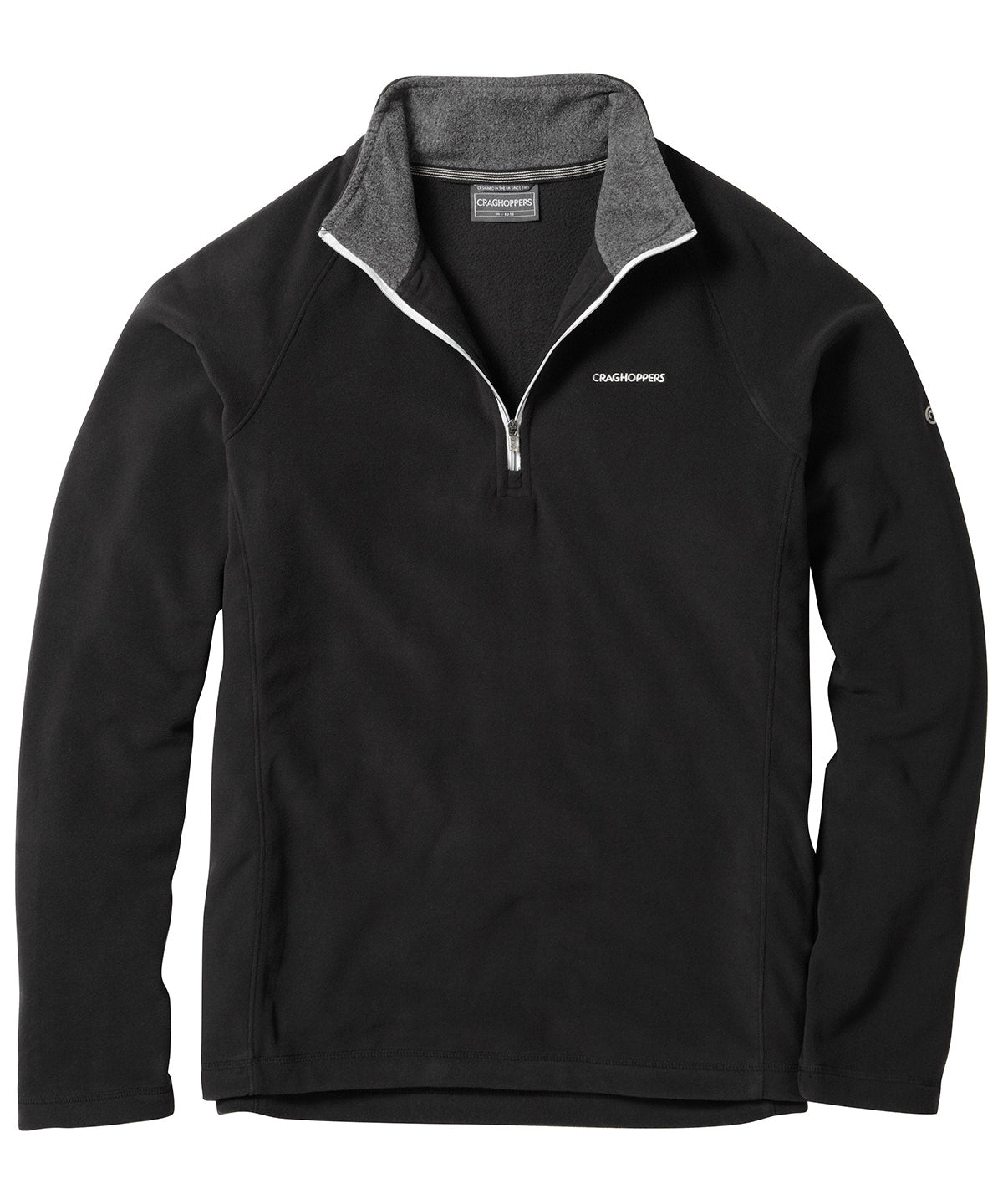 Black - Selby half-zip microfleece - GarmentEmbroidery