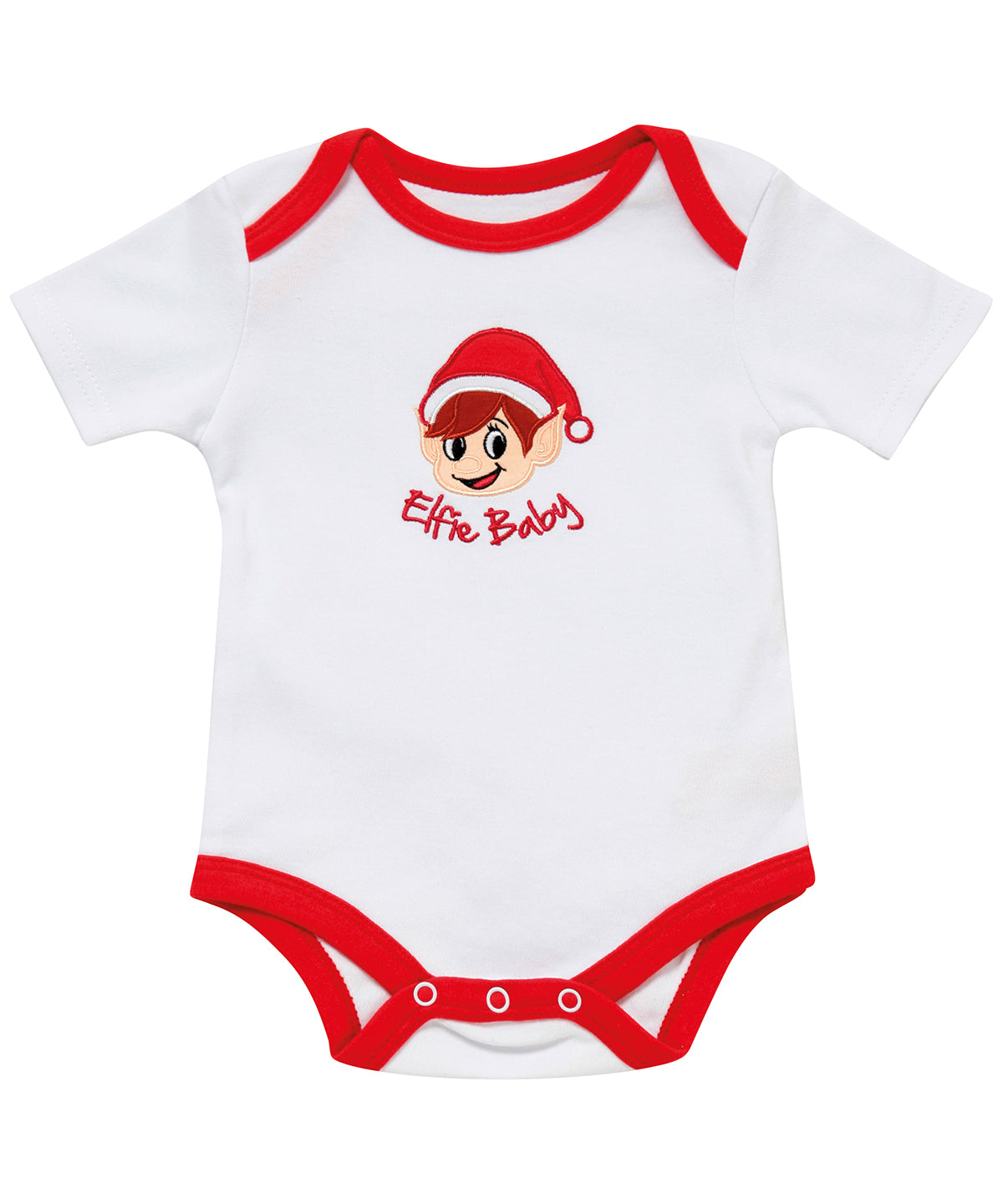 Elfie Baby - Christmas baby grow - GarmentEmbroidery