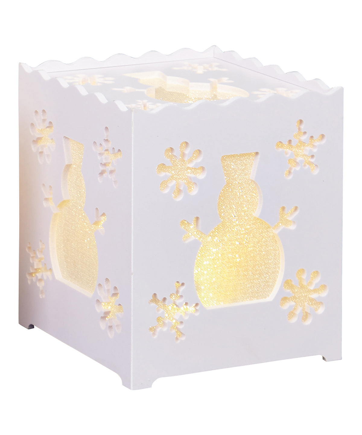 Snowman - Table light with warm lighting - GarmentEmbroidery