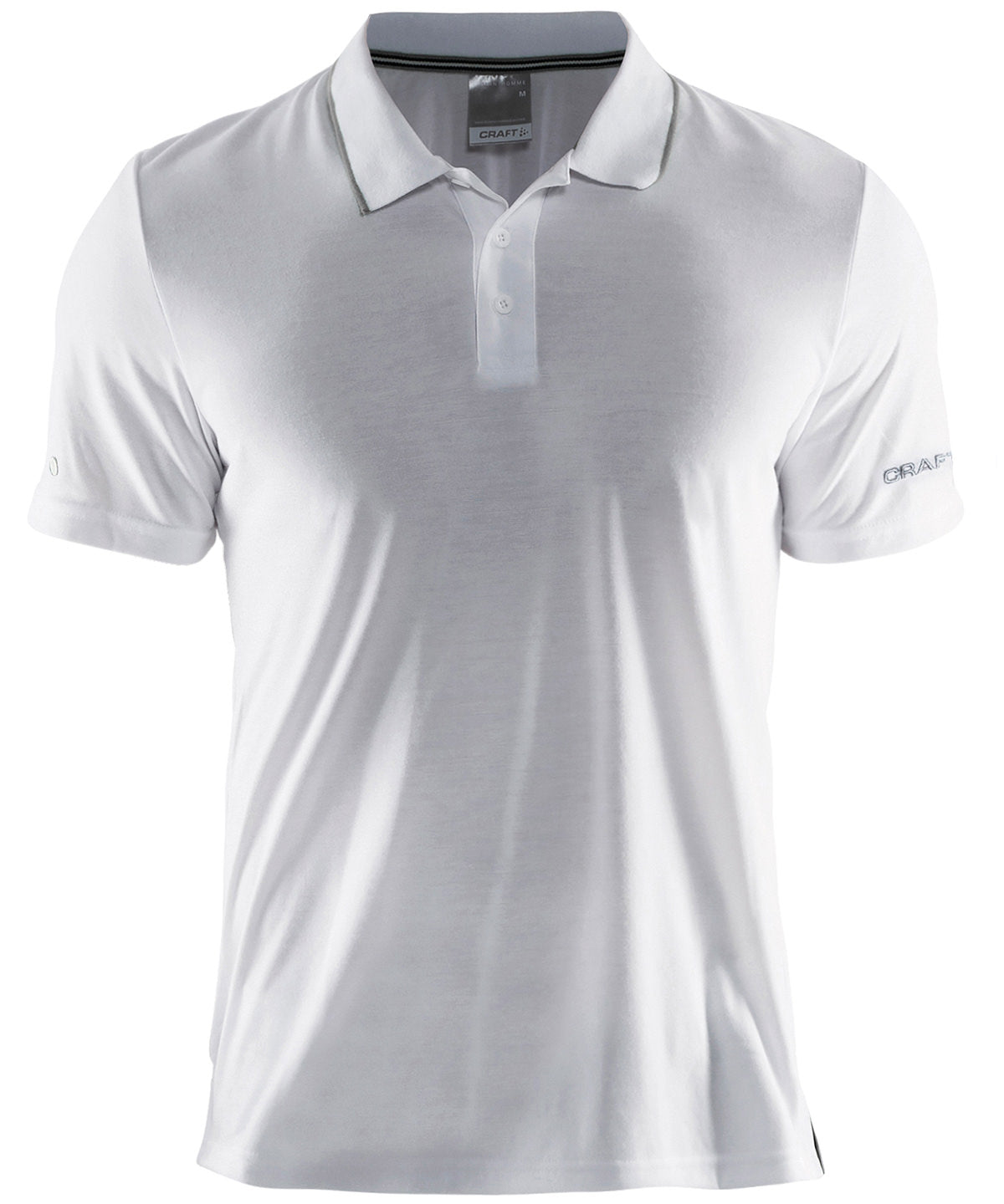 White - Polo shirt piqué classic - GarmentEmbroidery