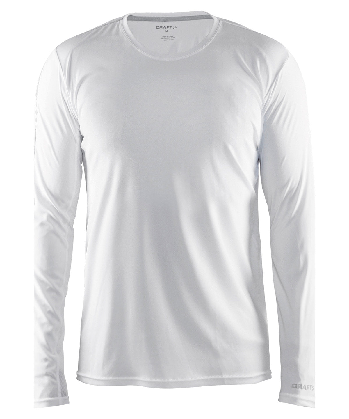 White - Mind long sleeve tee - GarmentEmbroidery