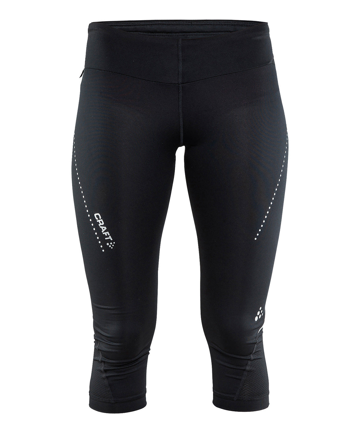 Black - Women's essential capri - GarmentEmbroidery