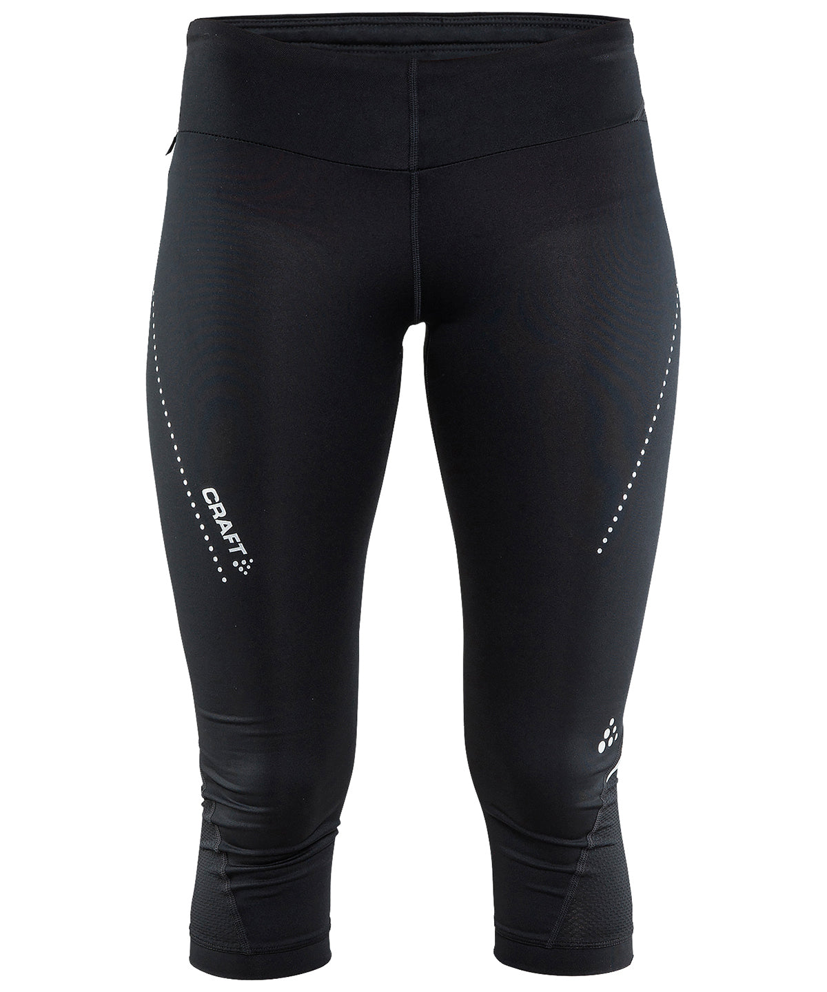 Black - Women's essential capri - GarmentEmbroidery