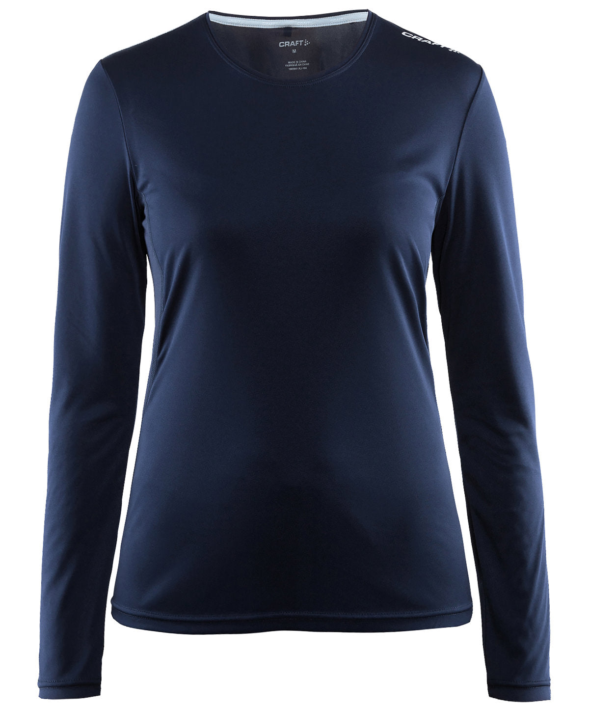 Navy - Women's mind long sleeve tee - GarmentEmbroidery