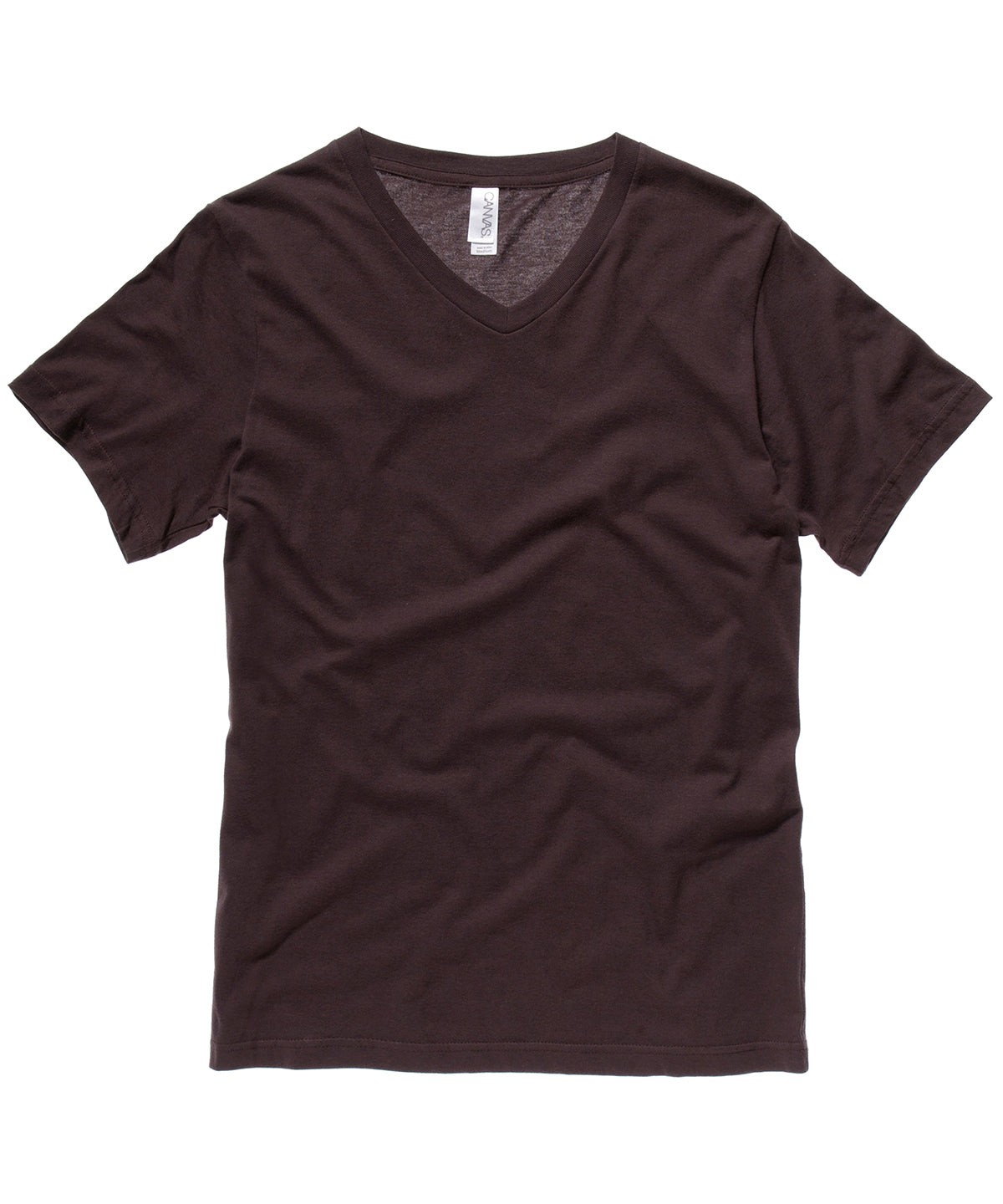Brown - Unisex Jersey v-neck t-shirt - GarmentEmbroidery