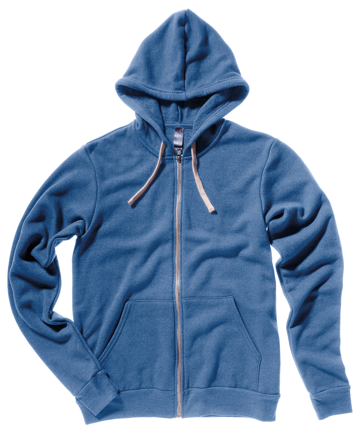 Blue Triblend - Unisex triblend full zip hoodie - GarmentEmbroidery