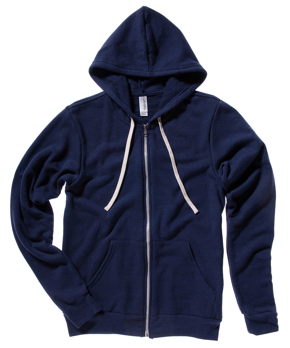 Navy Triblend - Unisex triblend full zip hoodie - GarmentEmbroidery