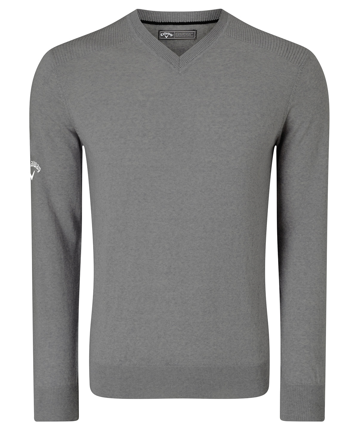 Griffin - Ribbed v-neck Merino sweater - GarmentEmbroidery