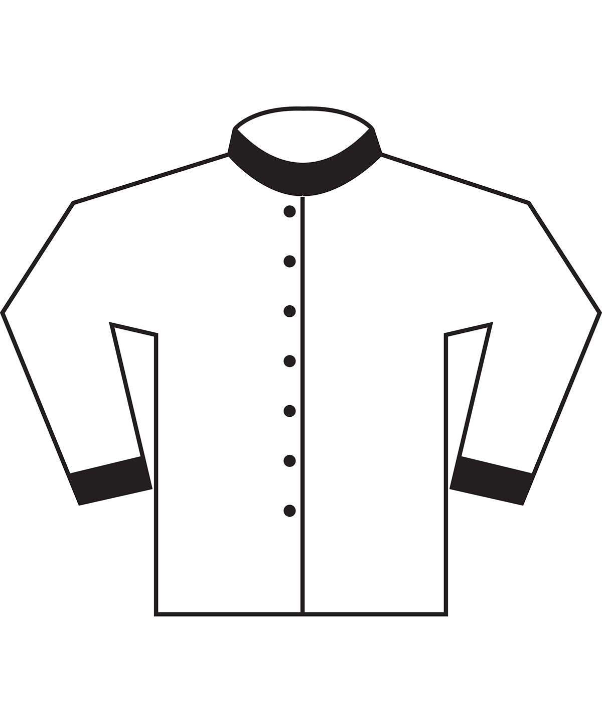 White/Black - Women's tunic with contrast (DA24B) - GarmentEmbroidery
