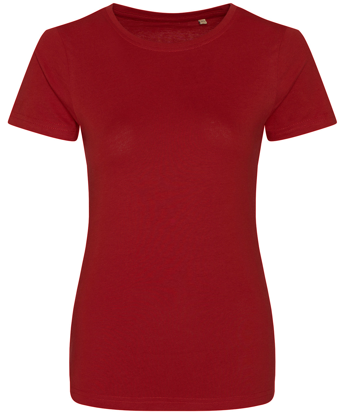 Fire Red - Women's Cascade organic tee - GarmentEmbroidery