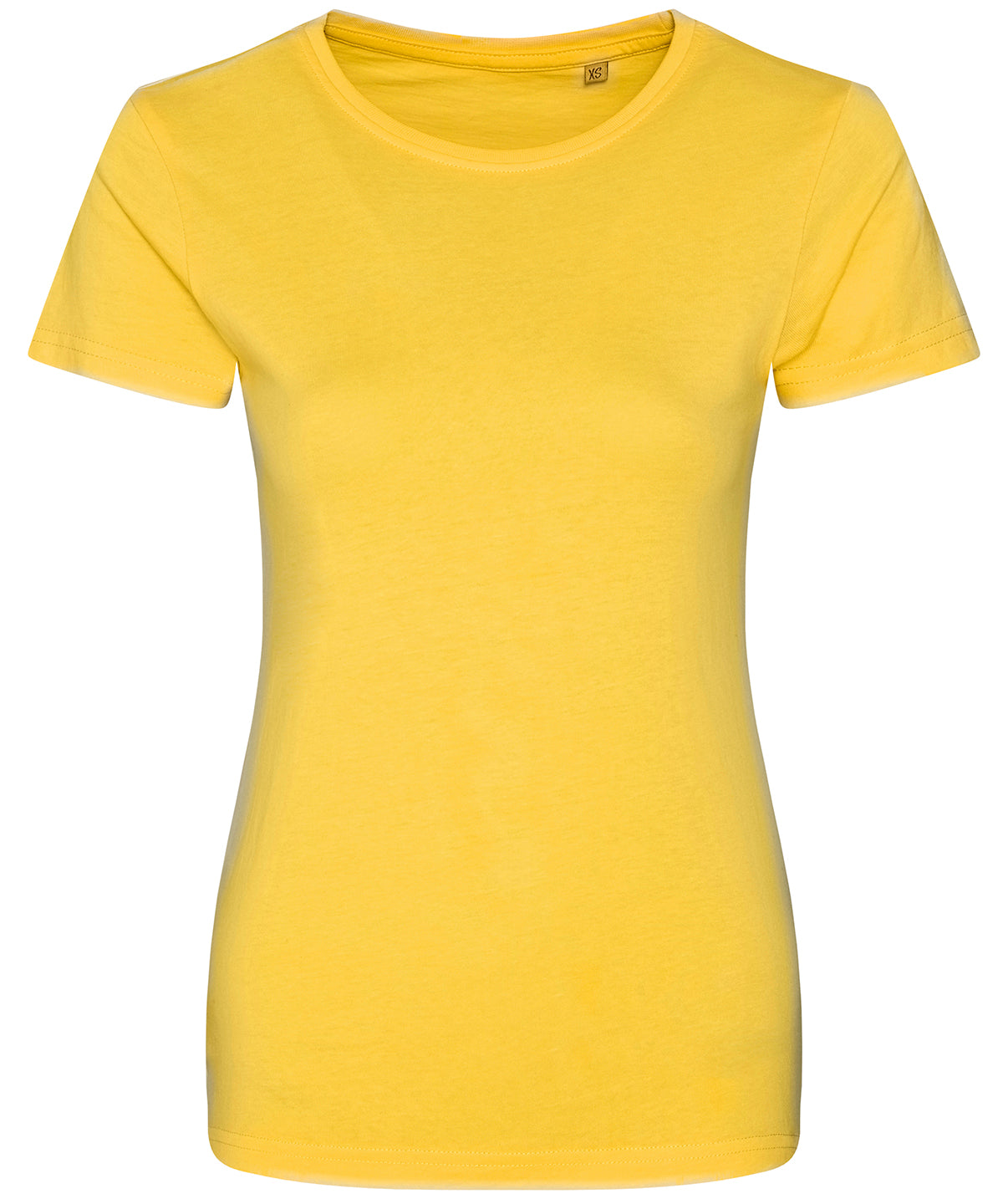 Sun Yellow - Women's Cascade organic tee - GarmentEmbroidery