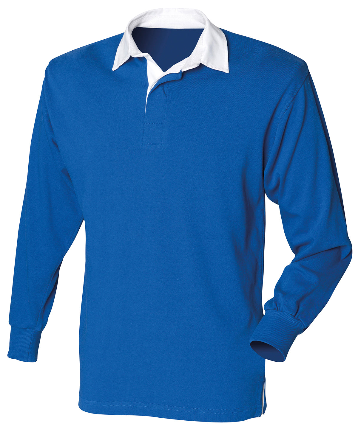 Royal - Long sleeve original rugby shirt - GarmentEmbroidery