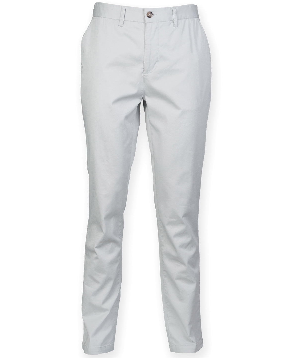Light Grey - Stretch chinos - GarmentEmbroidery