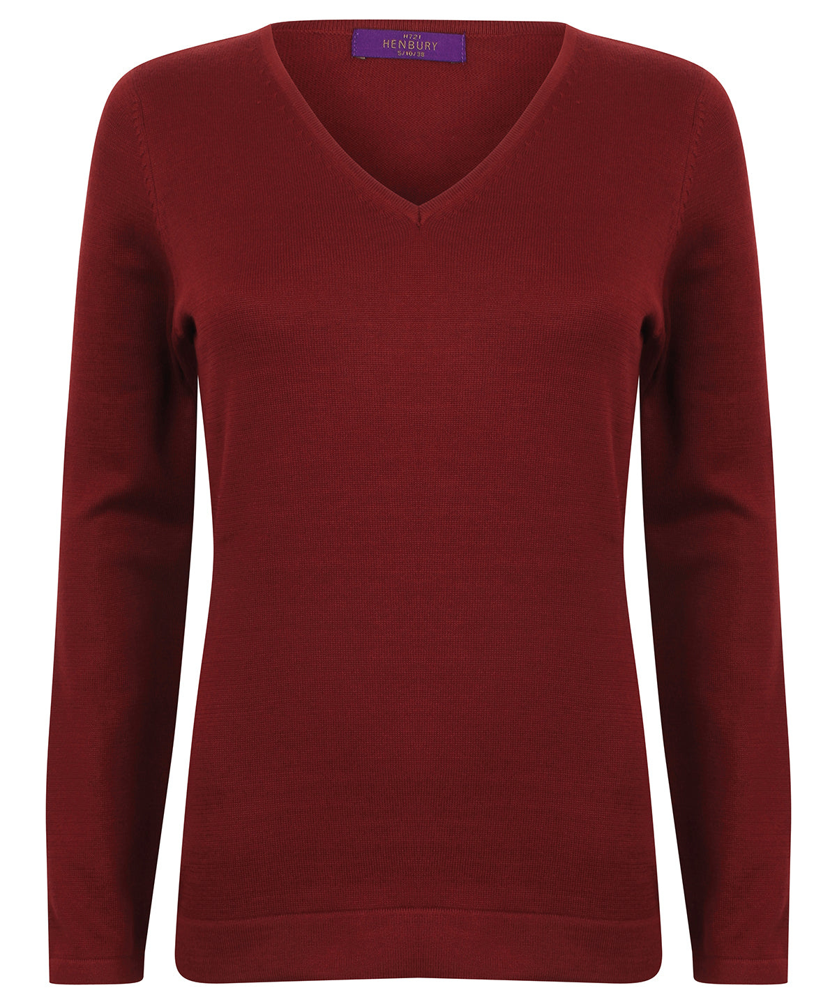 Women's 12 gauge v-neck jumper