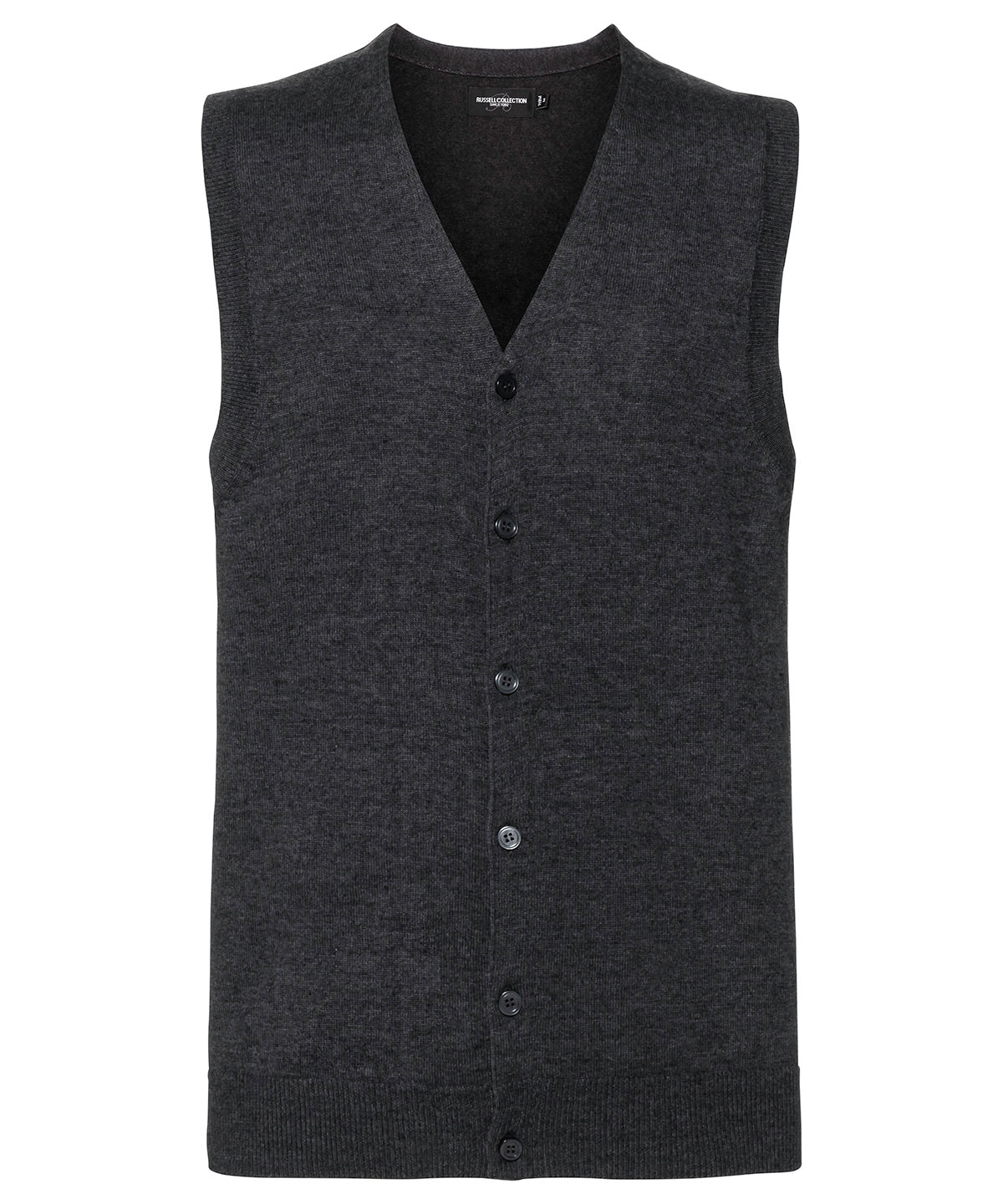 V-neck sleeveless knitted cardigan