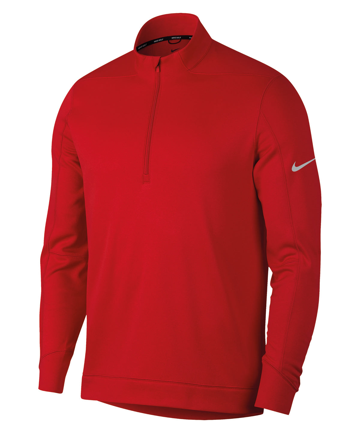University Red/Silver - Therma RPL top half-zip - GarmentEmbroidery