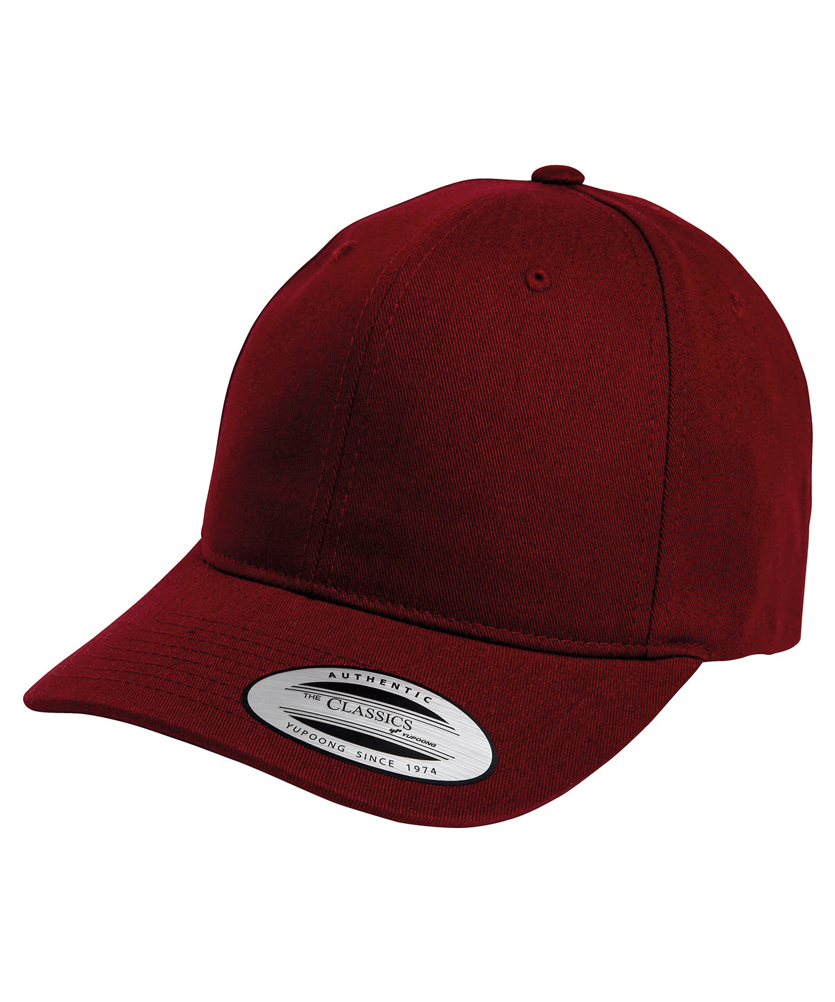 Burgundy - LA baseball cap (with adjustable strap) - GarmentEmbroidery