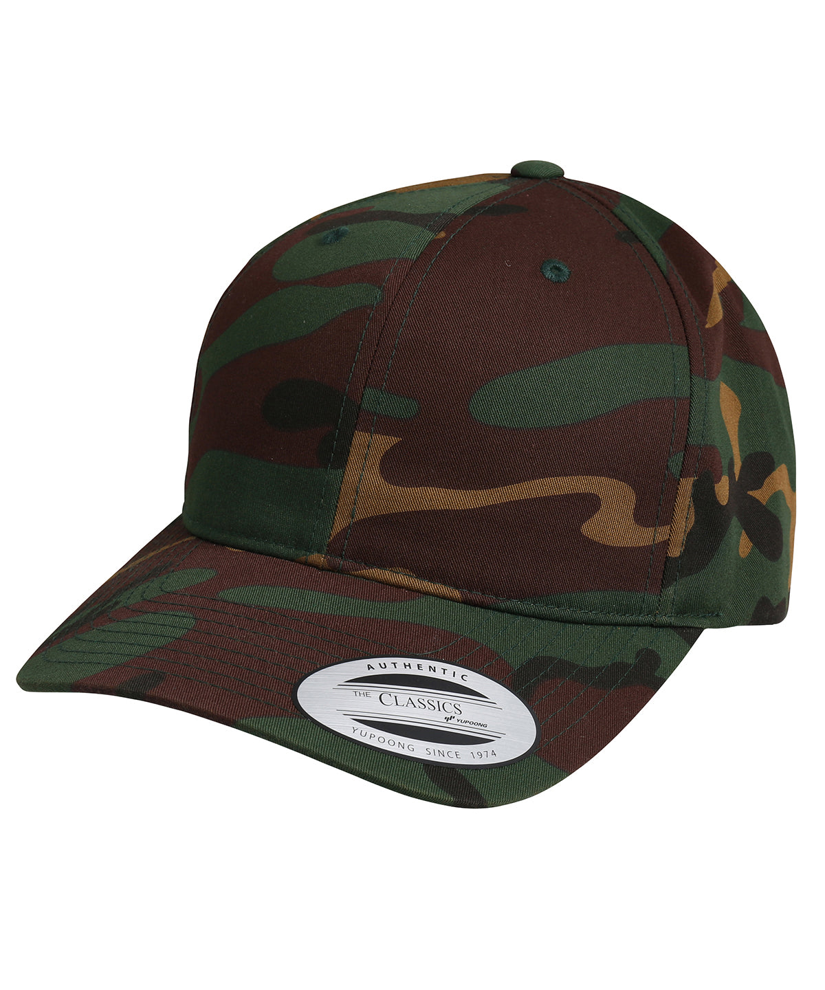 Camo - LA baseball cap (with adjustable strap) - GarmentEmbroidery