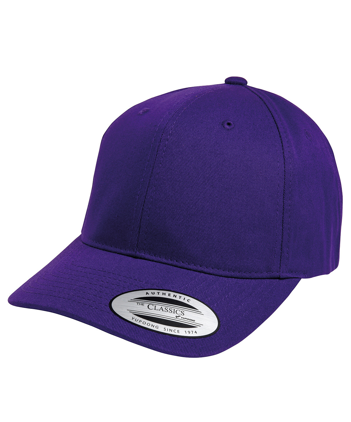 Purple - LA baseball cap (with adjustable strap) - GarmentEmbroidery