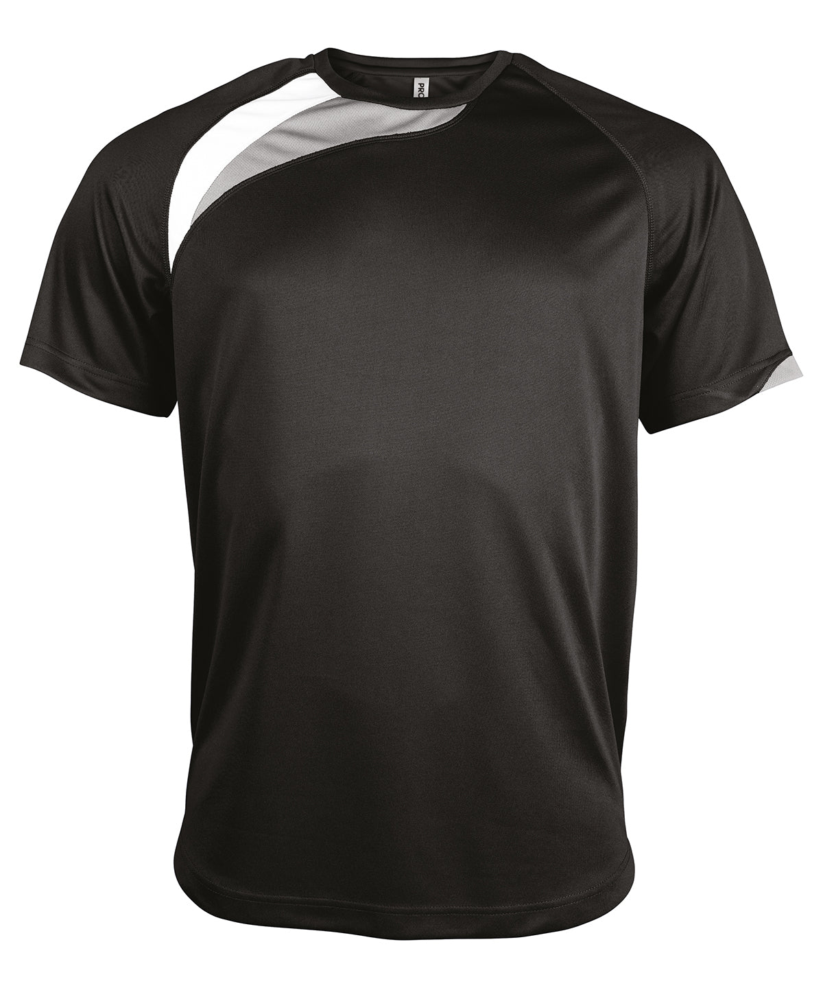 Black/White/Storm Grey - Adults short-sleeved jersey - GarmentEmbroidery