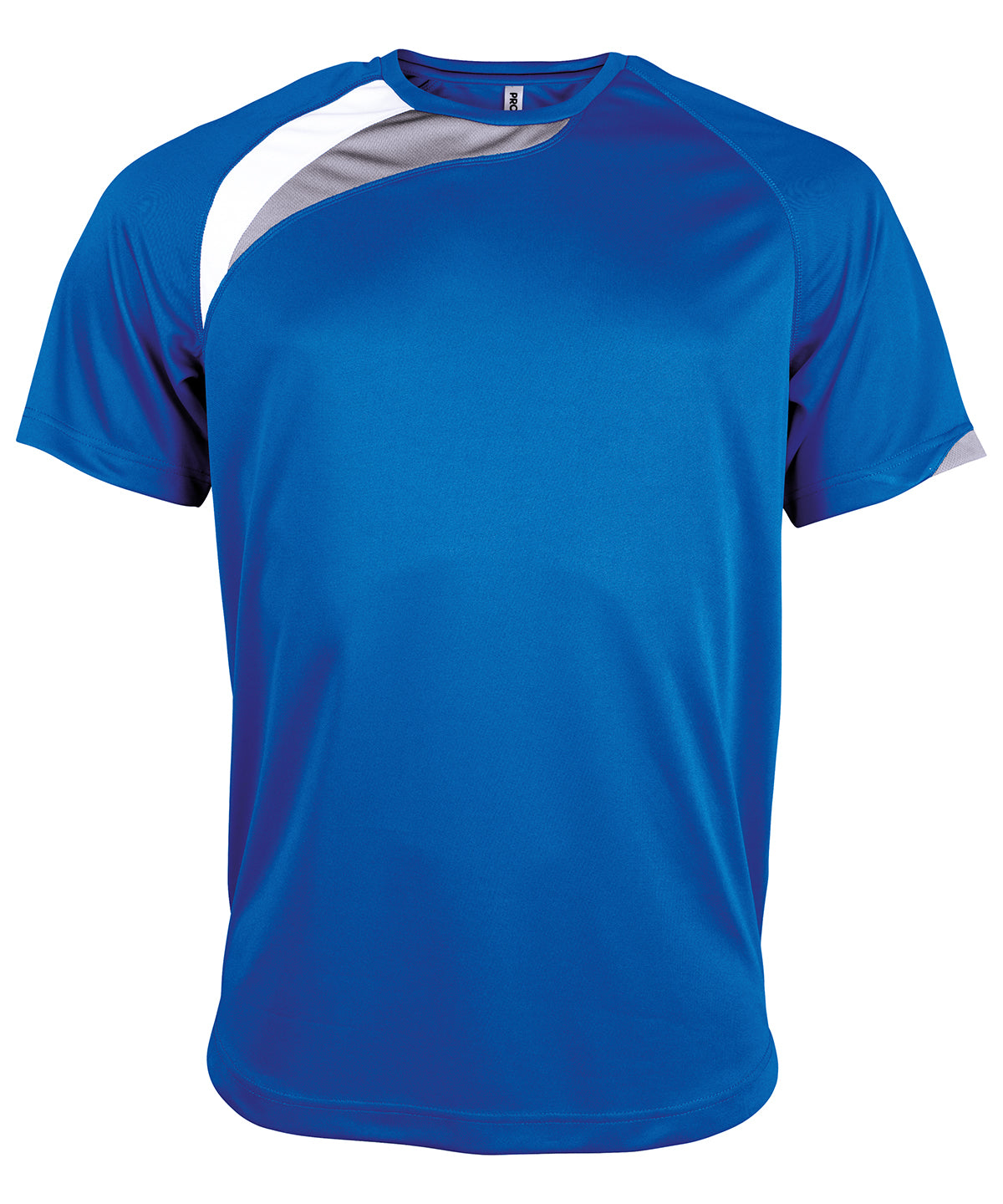 Royal Blue/White/Storm Grey - Adults short-sleeved jersey - GarmentEmbroidery