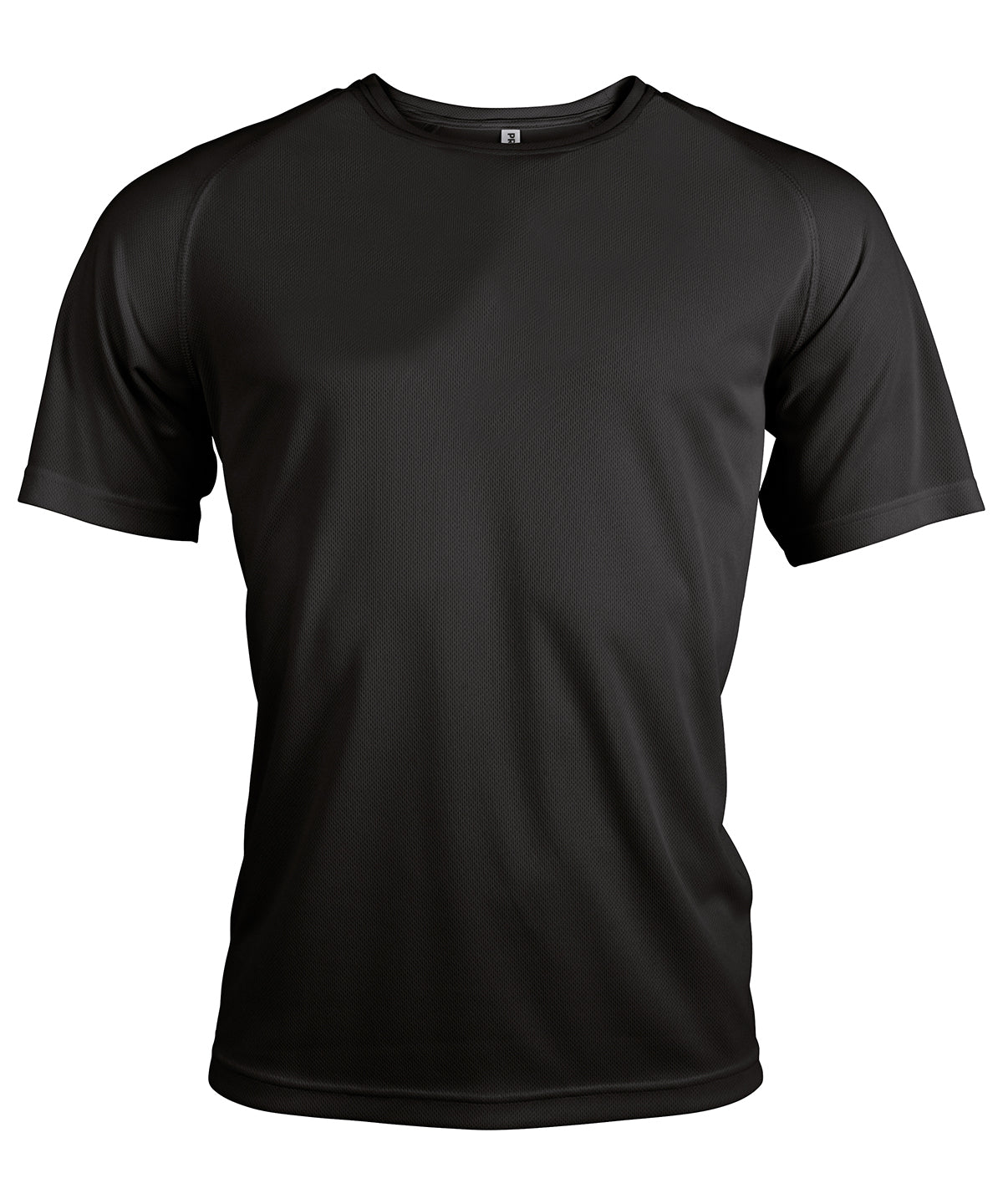 Black - Men's short-sleeved sports T-shirt - GarmentEmbroidery