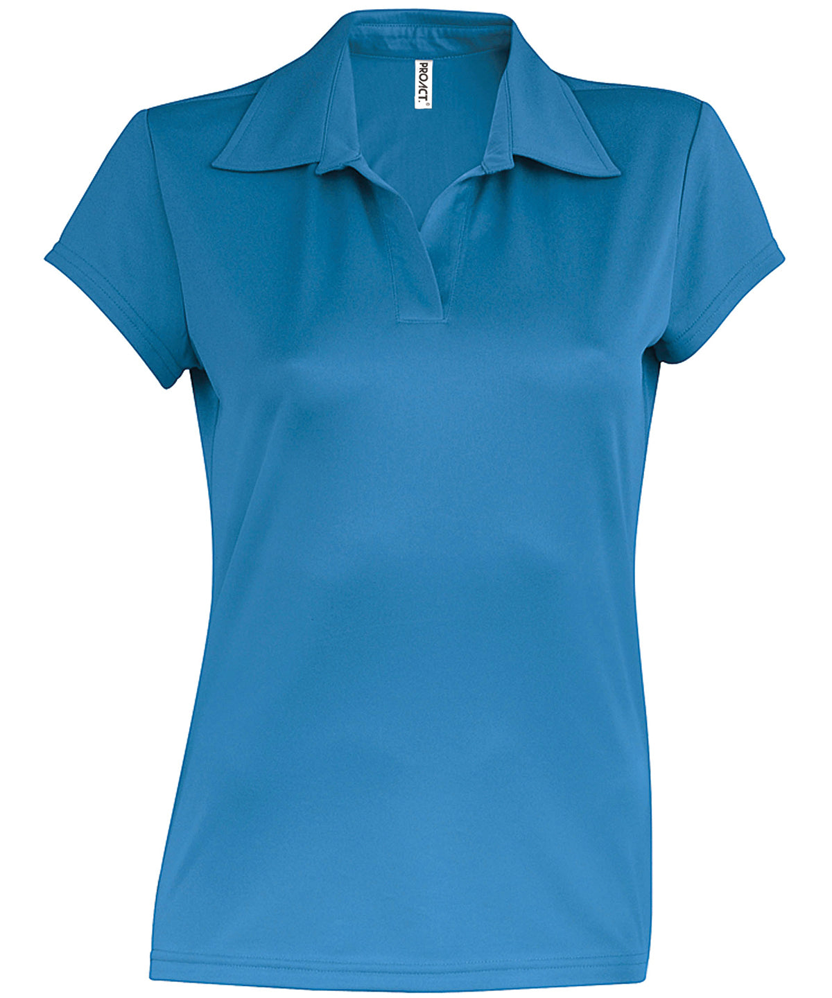 Aqua Blue - Ladies' short-sleeved polo shirt - GarmentEmbroidery