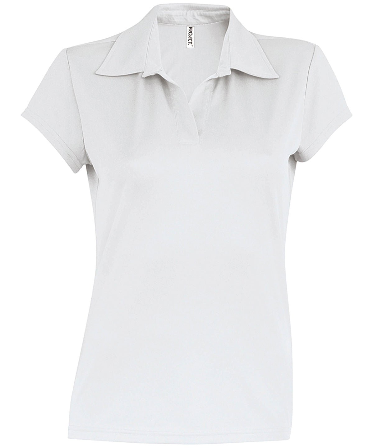 White - Ladies' short-sleeved polo shirt - GarmentEmbroidery
