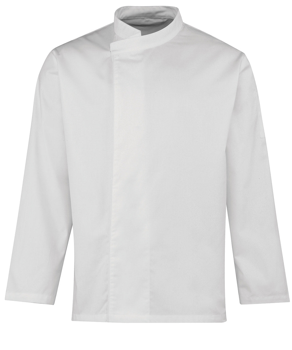 White - Culinary pull-on chef's long sleeve tunic - GarmentEmbroidery