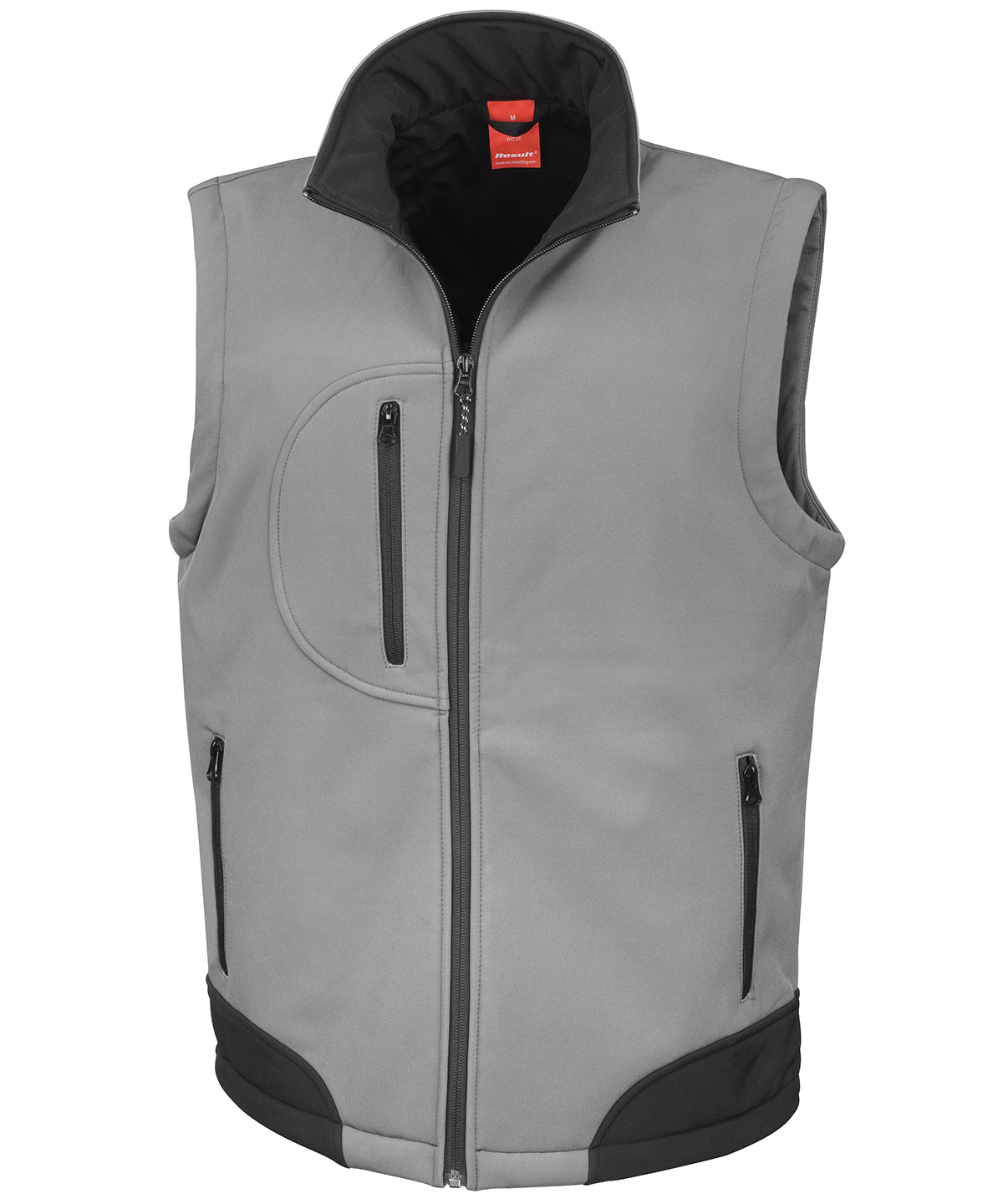 WG Grey/Black - Softshell bodywarmer - GarmentEmbroidery